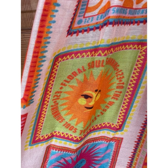 Sundress Joe Ibiza Sun Printed Smocked One Shoulder Maxi Dress XS/S - Picture 8 of 16